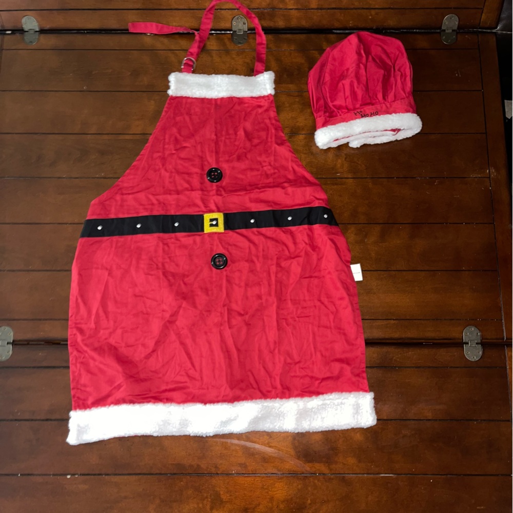 St Nicholas Square Santa Claus APRON with HAT